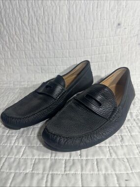 Coach Neal Driving Loafers Men's Black Leather